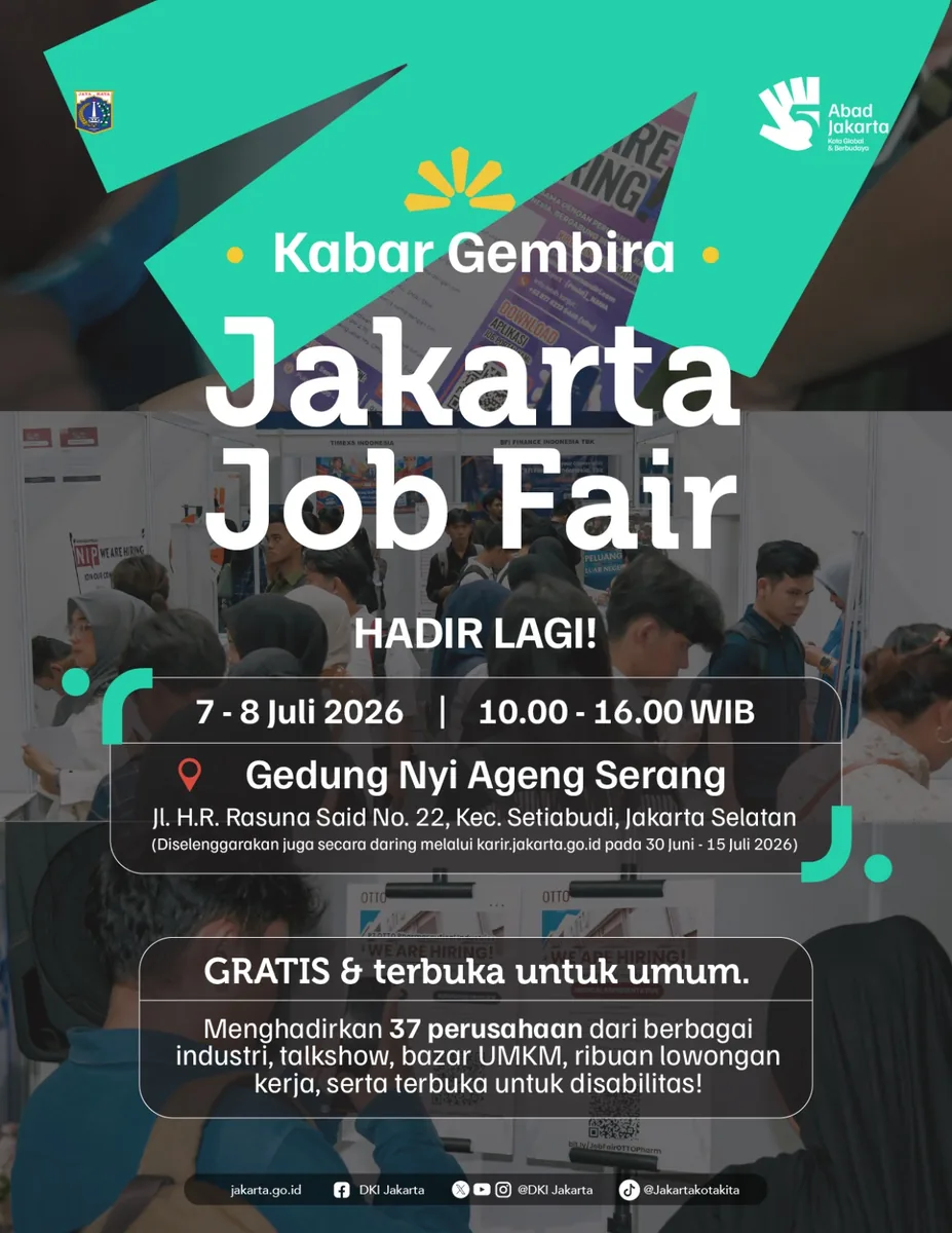 Job Fair Kabupaten Tabanan 2026 (Suku Dinas TKTE Wilayah Kabupaten Tabanan Barat) : 7-8 Juli 2026