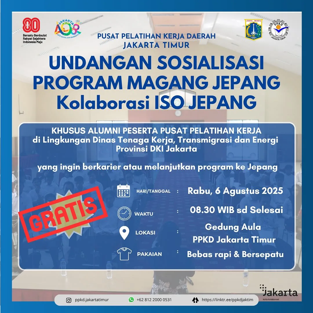 UNDANGAN SOSIALISASI PROGRAM MAGANG JEPANG – PPKD KABUPATEN TABANAN
